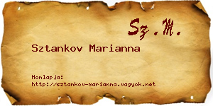 Sztankov Marianna névjegykártya